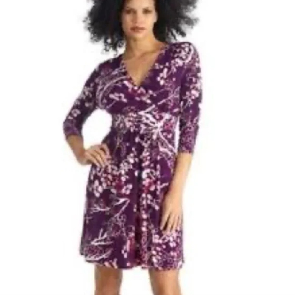 Vivienne Tam | Purple Floral Wrap Dress NWT